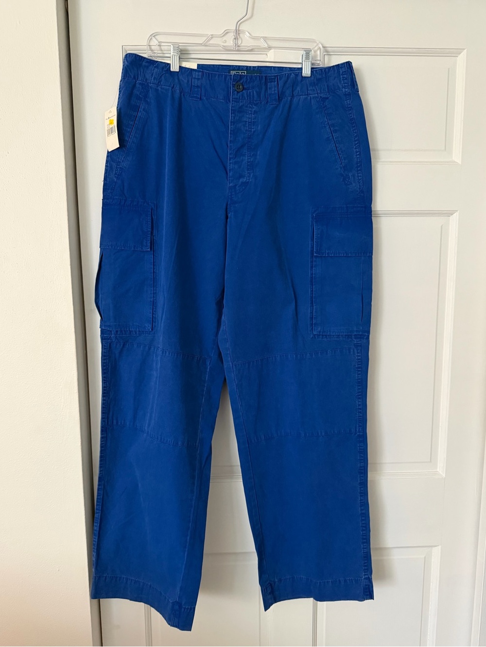 Polo Ralph Lauren Vintage Blue Utility Cargo Pants Wide Leg 36x34
